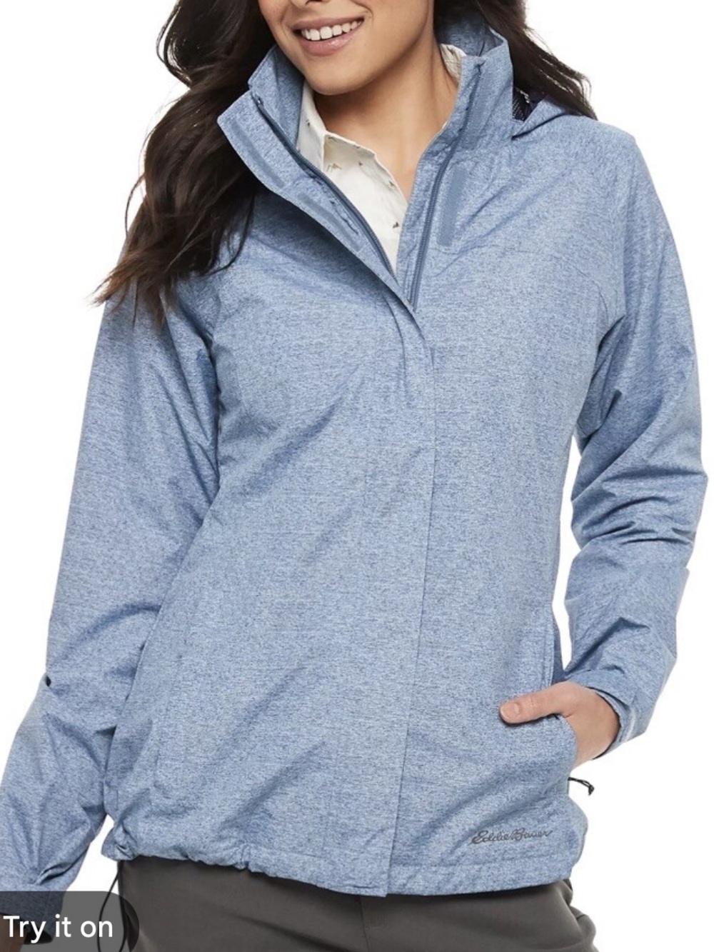 Eddie Bauer women’s Rainfoil packable jacket size M